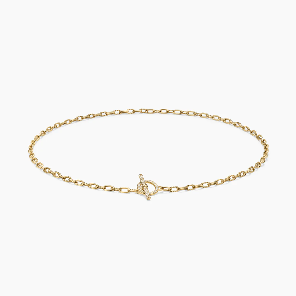 David Yurman Madison Pavé Toggle Chain Necklace - Image 2