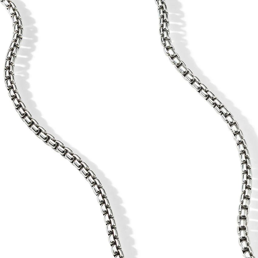 David Yurman Medium Box Chain Necklace with an Accent of 14ct Gold - Image 2