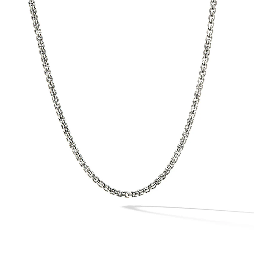 David Yurman Medium Box Chain Necklace with an Accent of 14ct Gold - Image 3