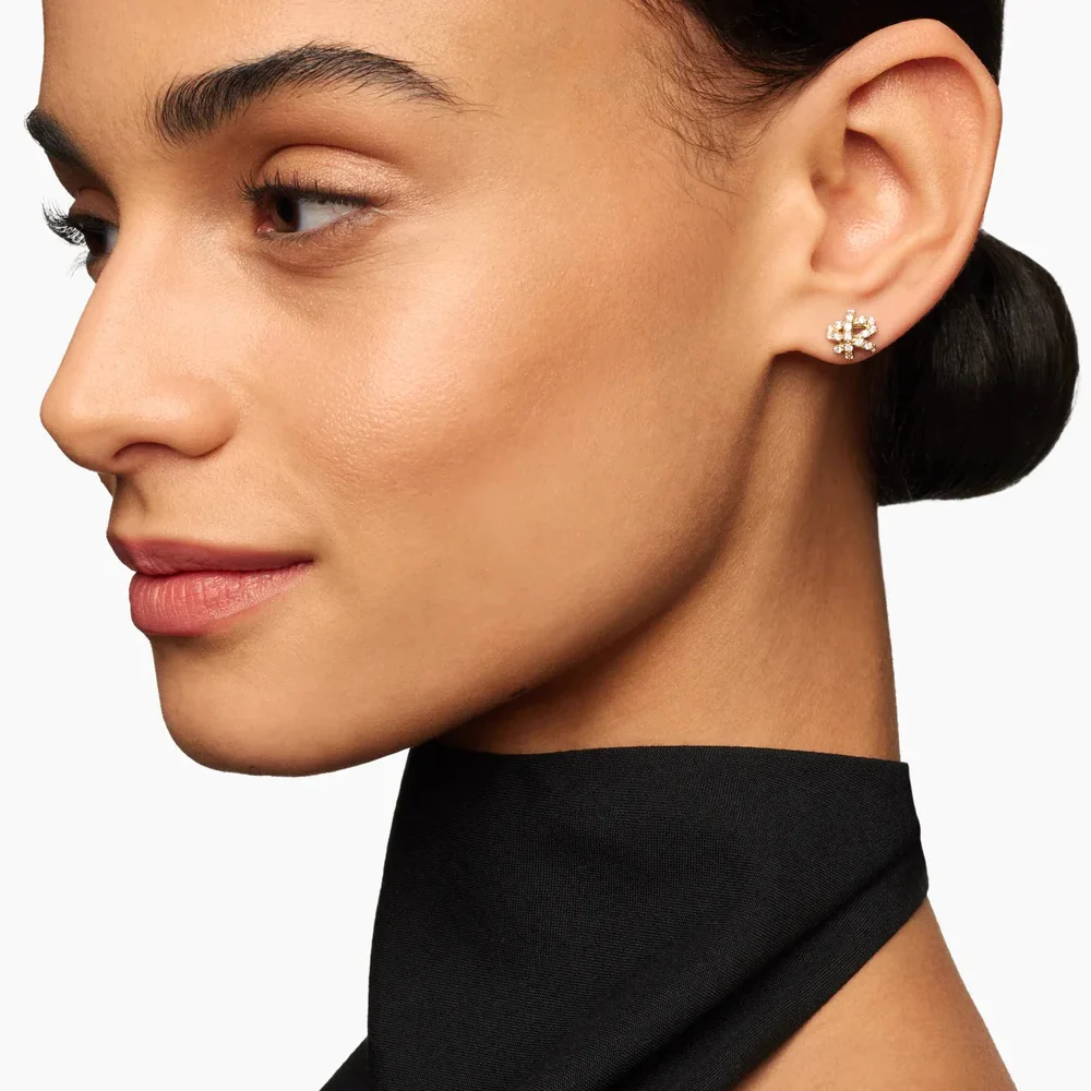 David Yurman Pave Crossover Stud Earrings - Image 6