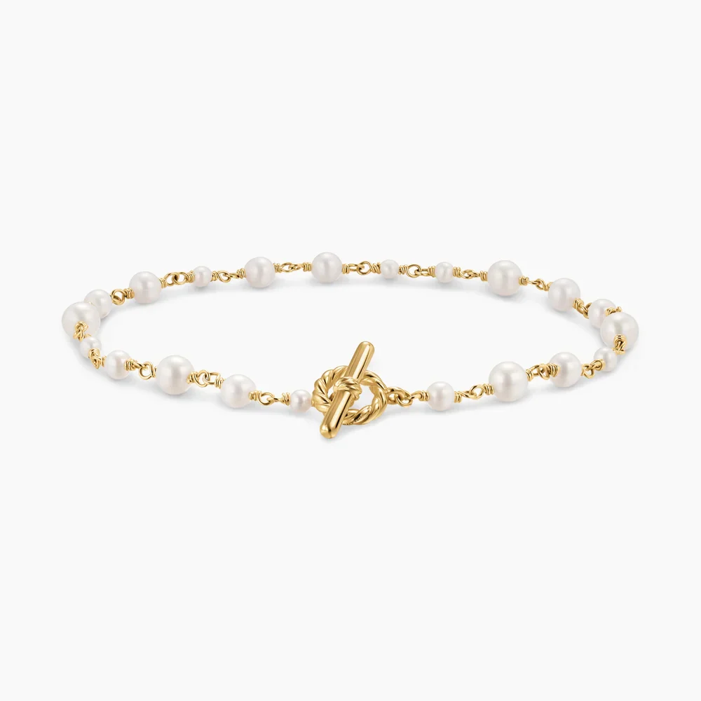 David Yurman Pearl Classics Toggle Chain Bracelet