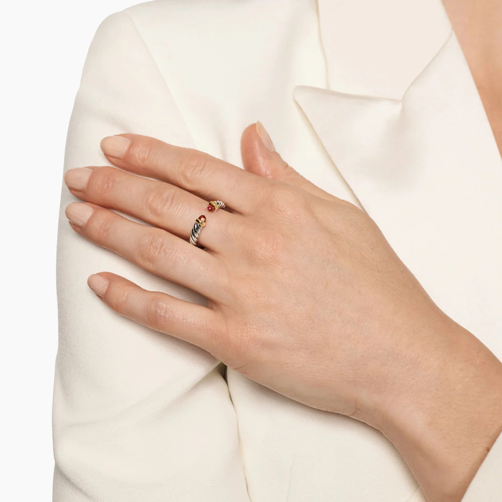 David Yurman Petite Cable Open Ring - Image 2