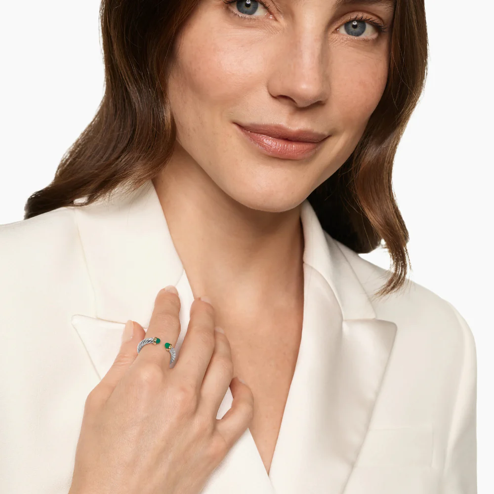 David Yurman Petite Cable Open Ring - Image 2