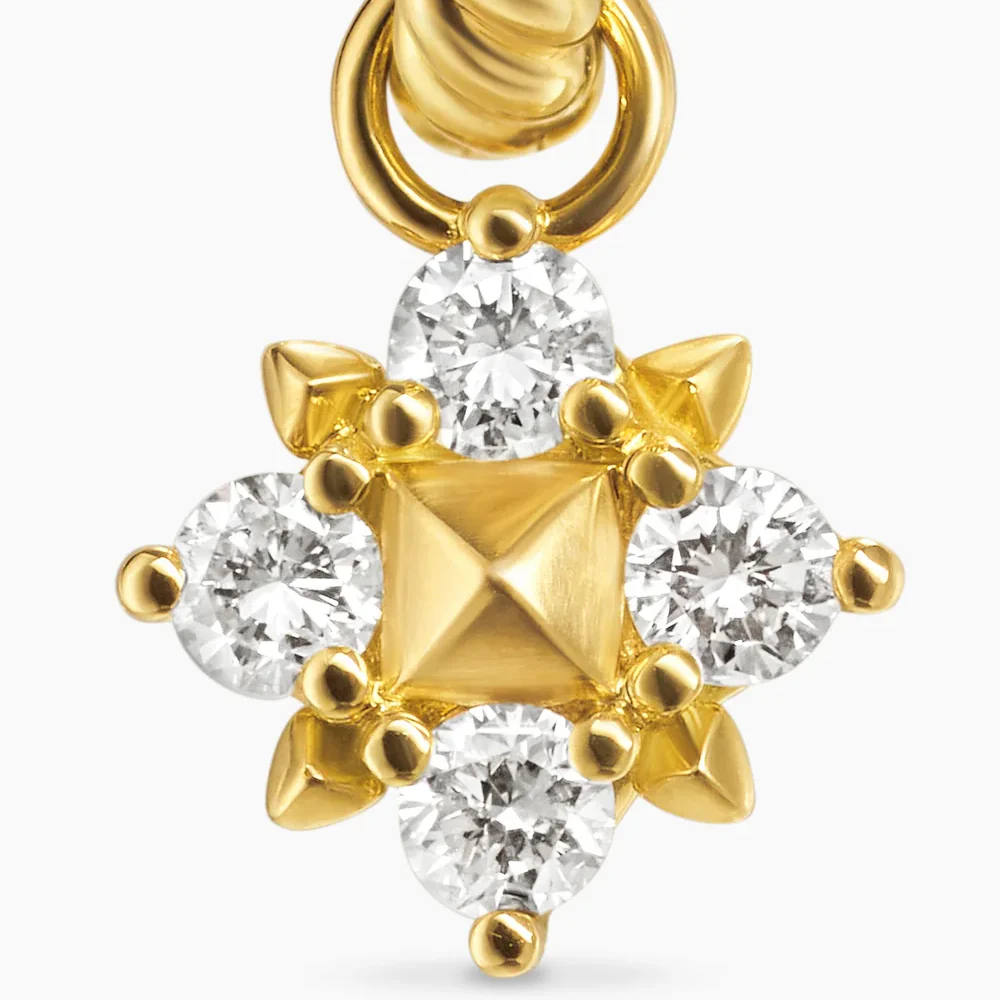 David Yurman Petite Modern Renaissance® Pyramid Drop Earrings - Image 3