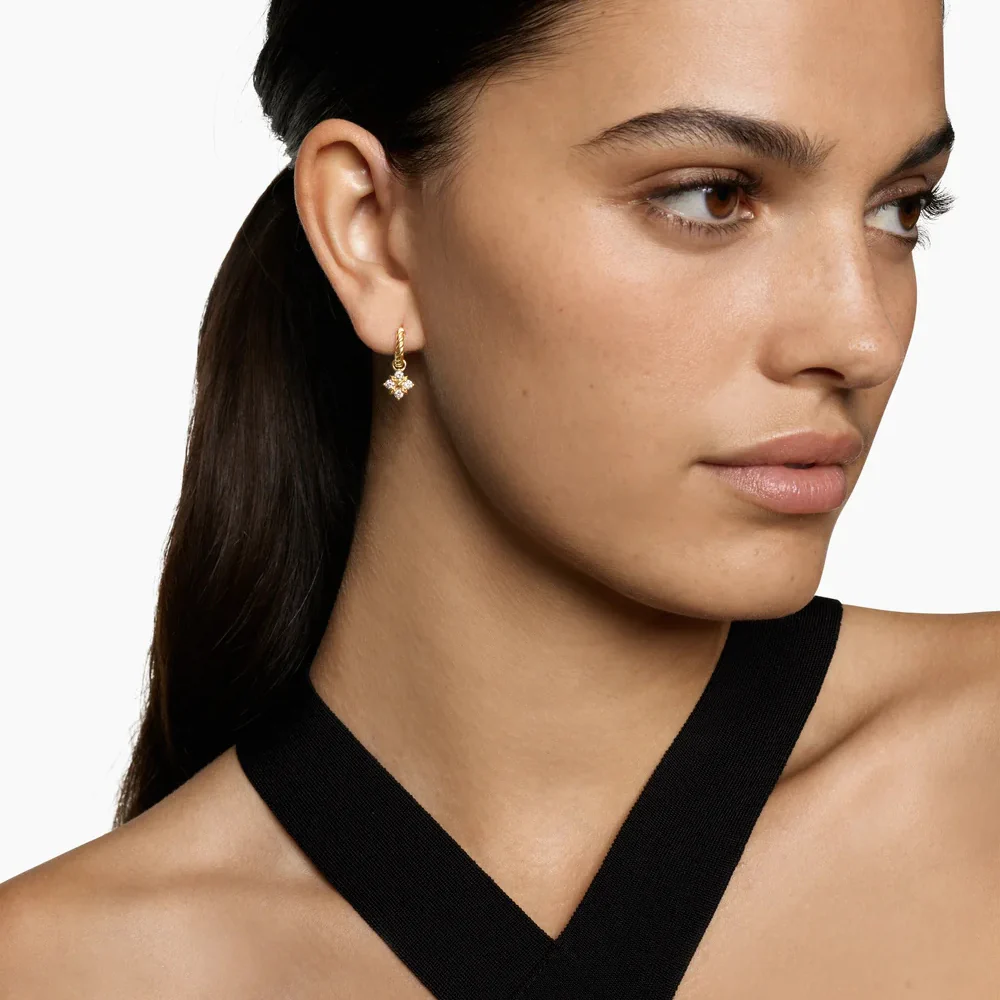 David Yurman Petite Modern Renaissance® Pyramid Drop Earrings - Image 5