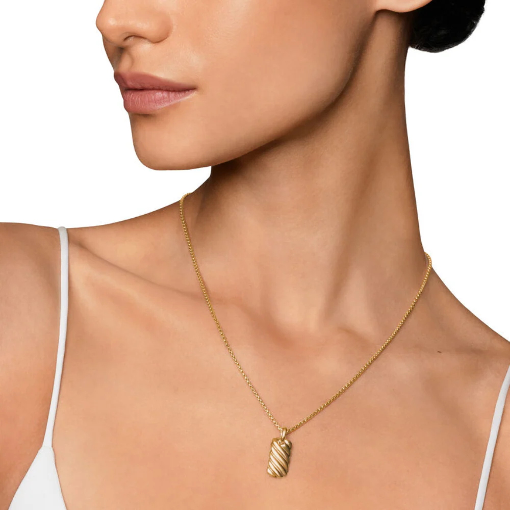 David Yurman Petite Sculpted Cable Pendant - Image 4