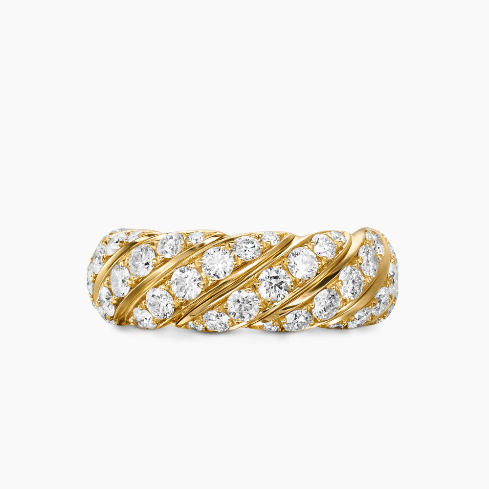 David Yurman Sculpted Cable Flex Band Ring - Image 3