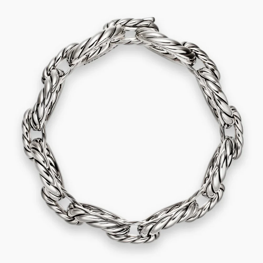David Yurman Sculpted Cable Oval Link Bracelet - Image 2