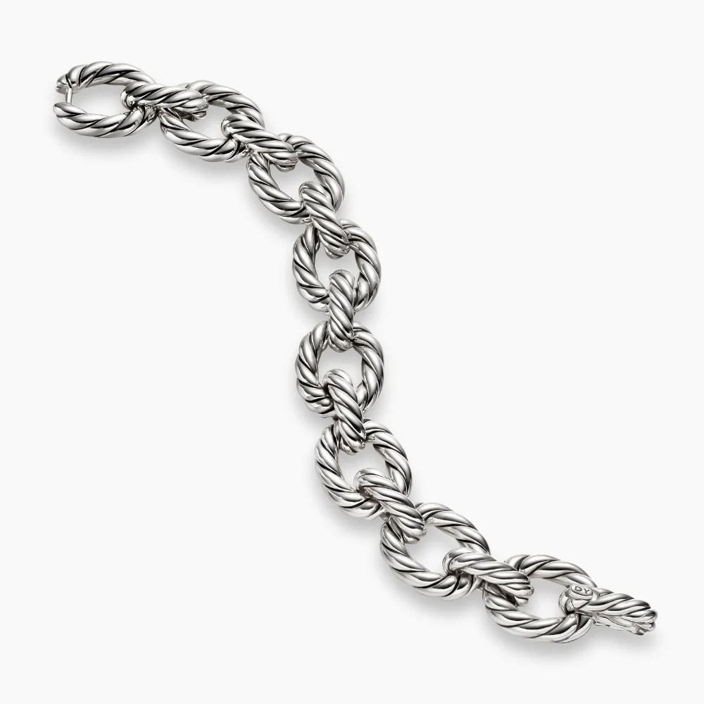David Yurman Sculpted Cable Oval Link Bracelet - Image 2