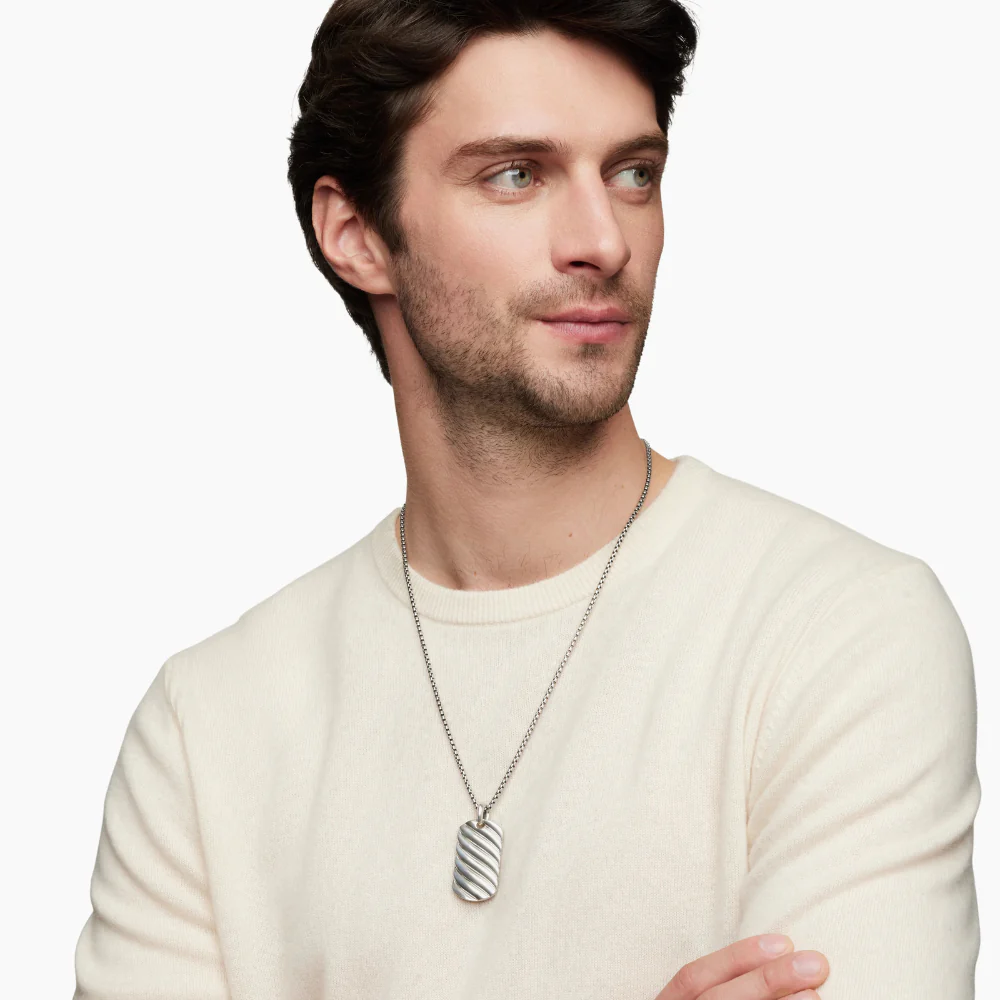 David Yurman Sculpted Cable Tag - Image 2