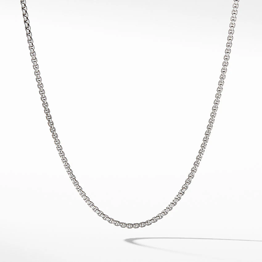 David Yurman Small Box Chain Necklace CH0104 S416 - Image 3