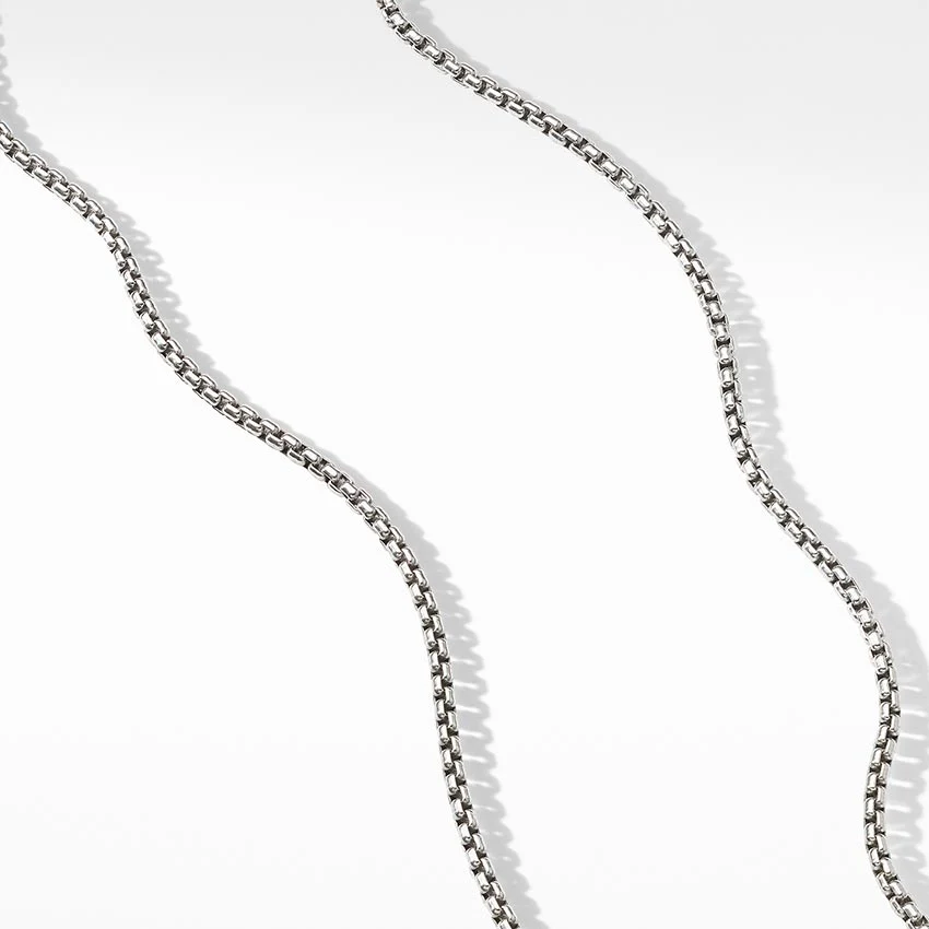 David Yurman Small Box Chain Necklace with an Accent of 14ct Gold - Image 2