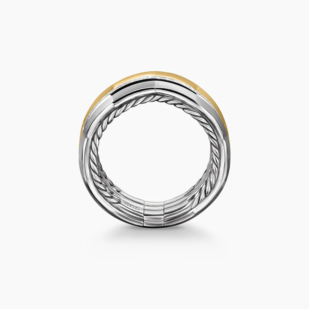 David Yurman Stax Zig Zag Three Row Ring - Image 2