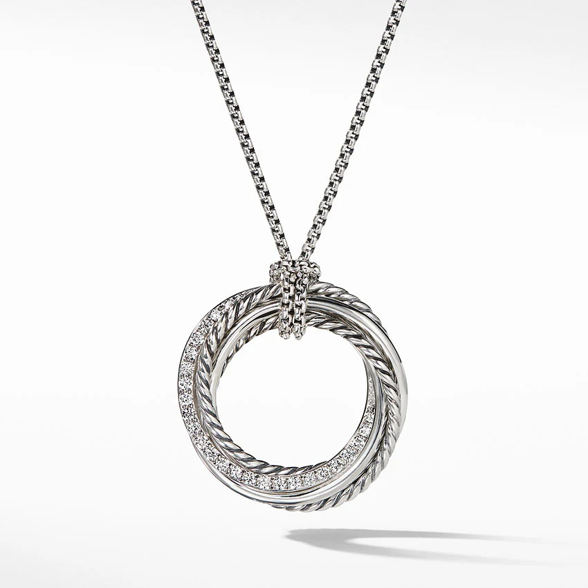 David Yurman The Crossover Collection® Pendant Necklace with Diamonds - Image 4