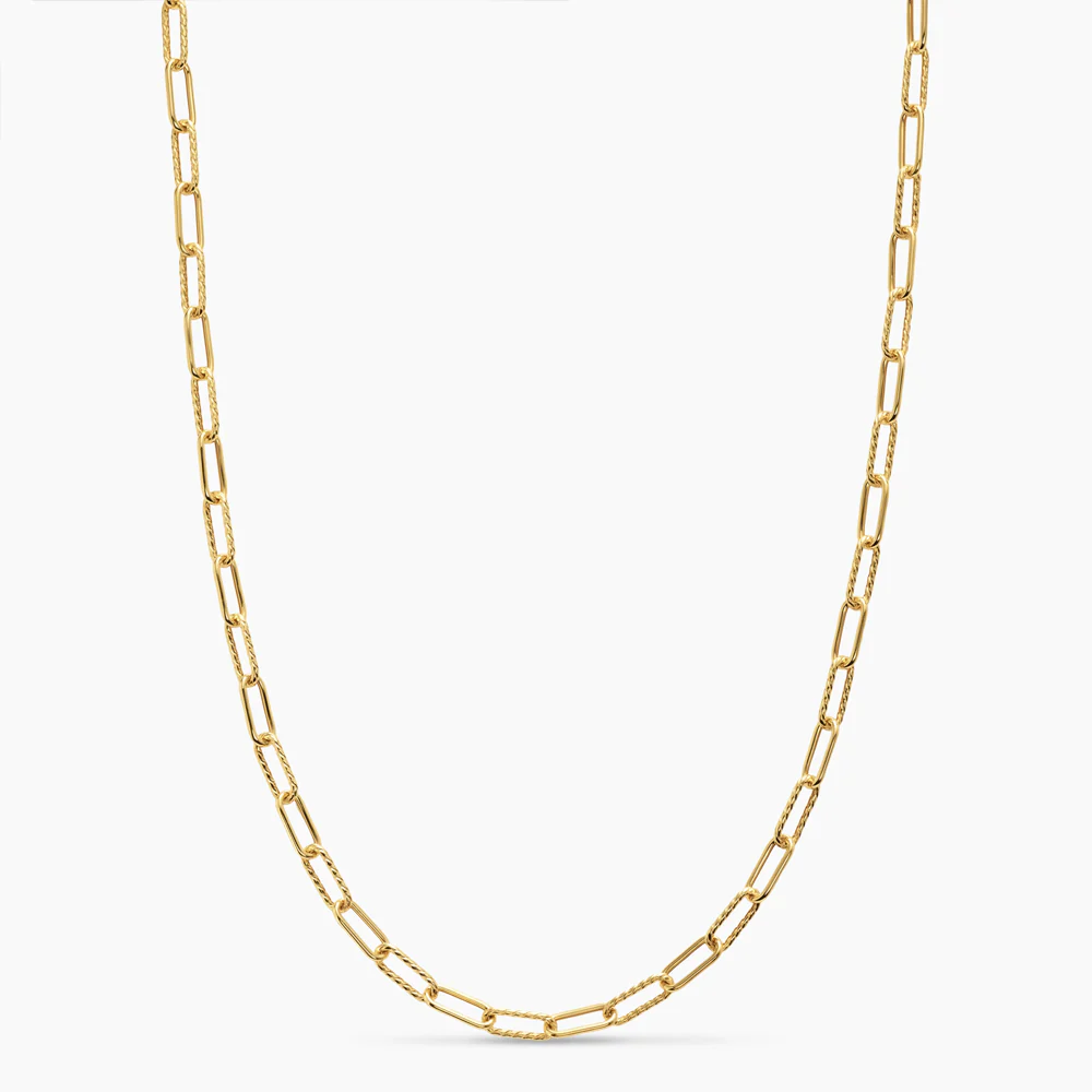 DY Madison® Chain Necklace 18K Yellow Gold, 4mm
