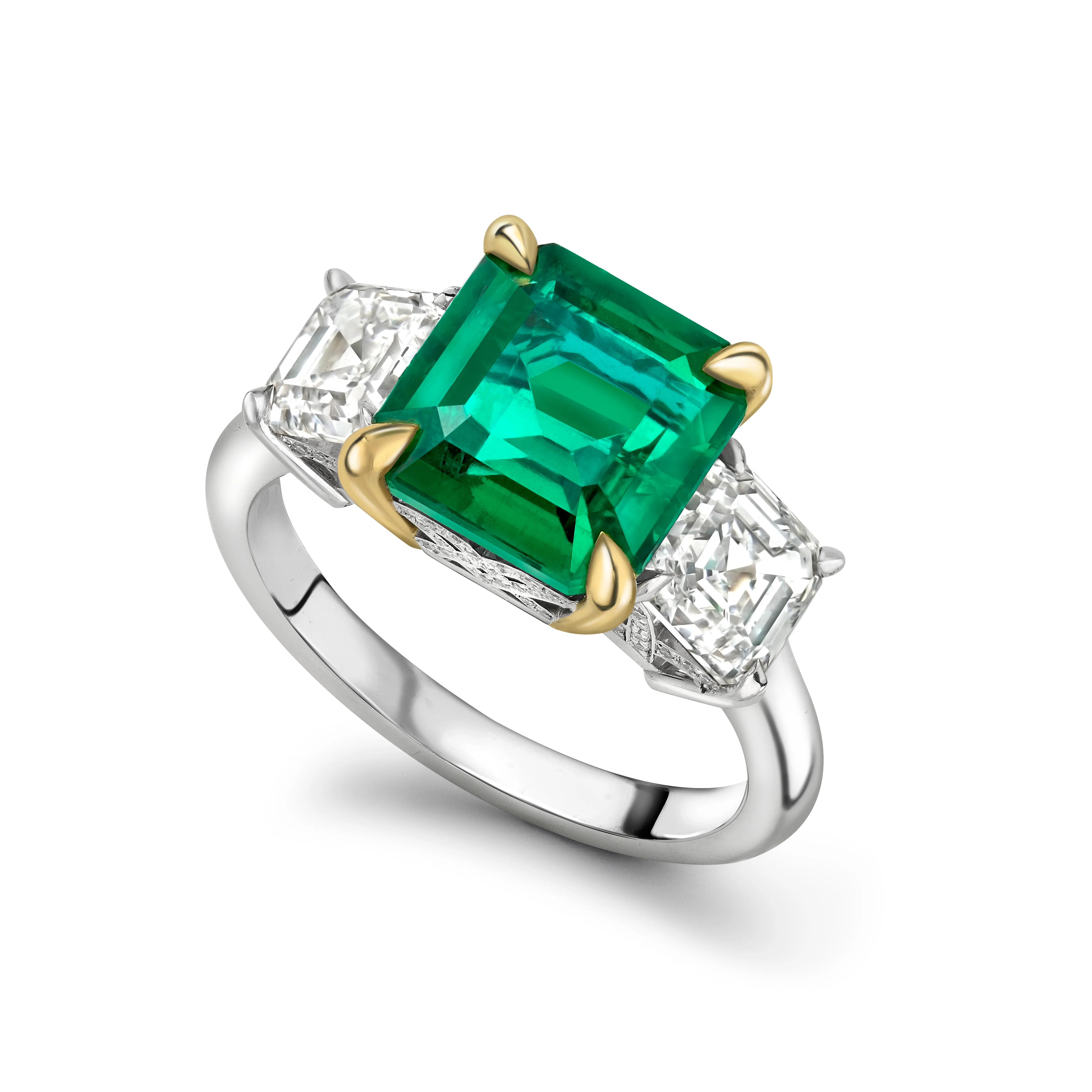 Elm Emerald and Diamond Ring - Image 2