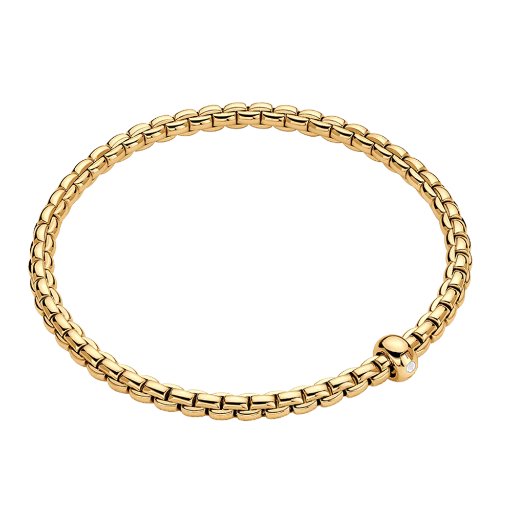 FOPE Eka Flex'it Bracelet with a Single Diamond