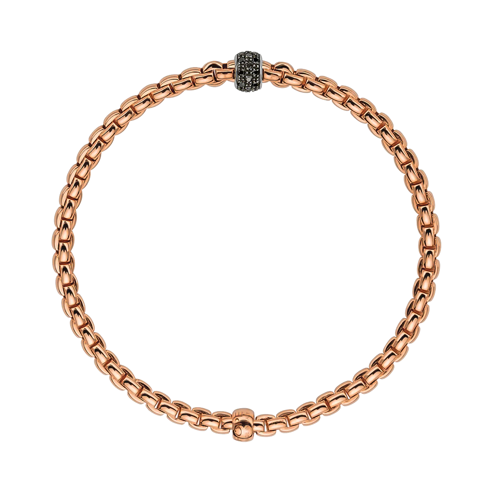FOPE Eka Flex'it Bracelet with Black Diamonds