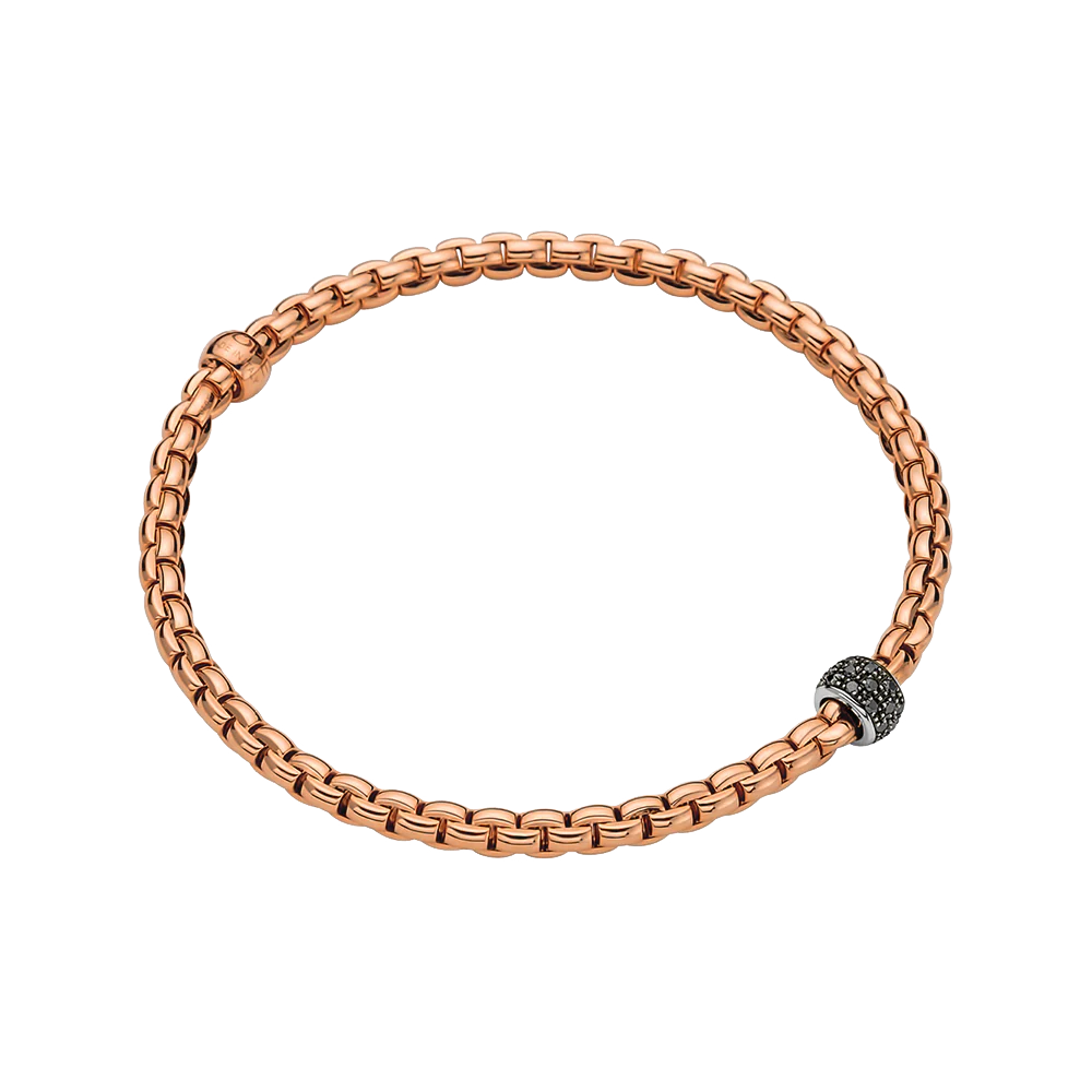 FOPE Eka Flex'it Bracelet with Black Diamonds - Image 2