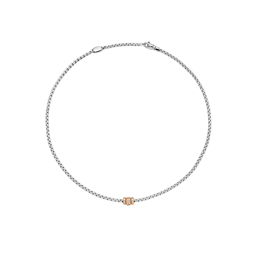 FOPE Eka Necklace with Rhombus-Set Diamonds