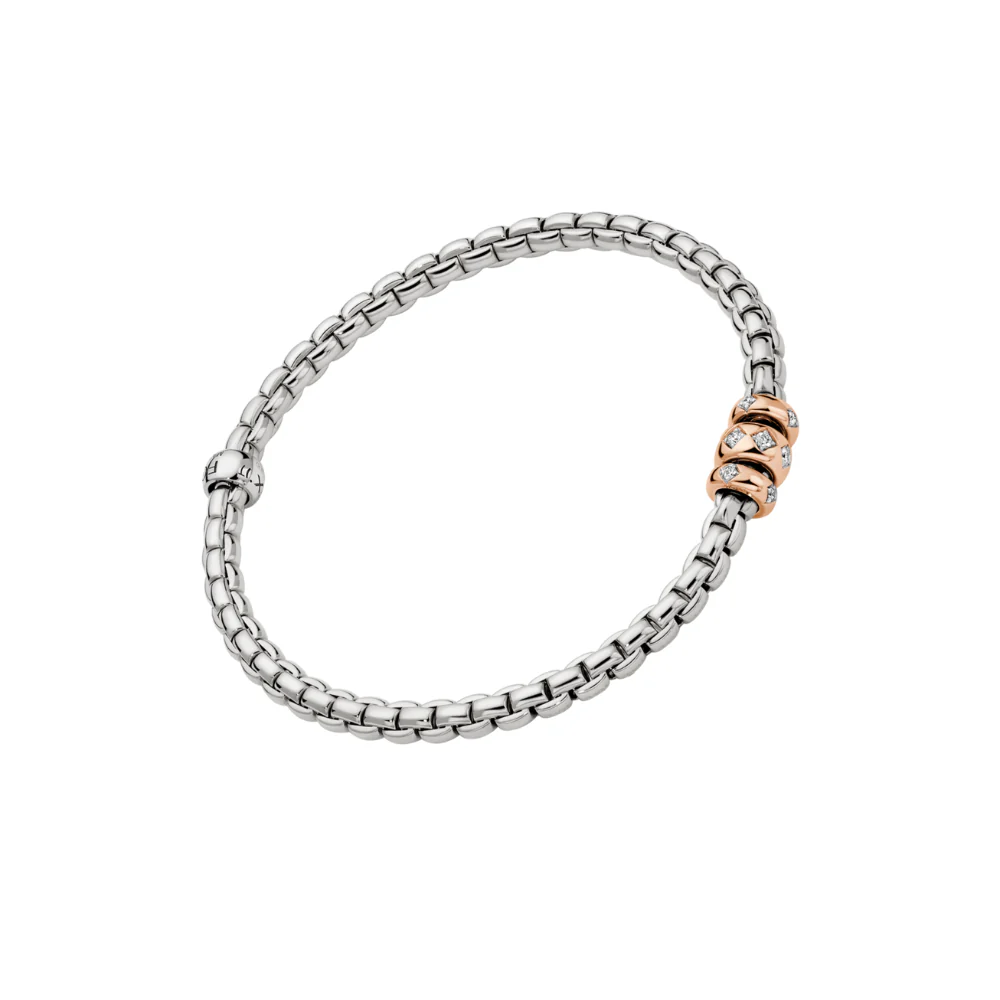 FOPE Flex'it Bracelet with Rhombus-set Diamonds