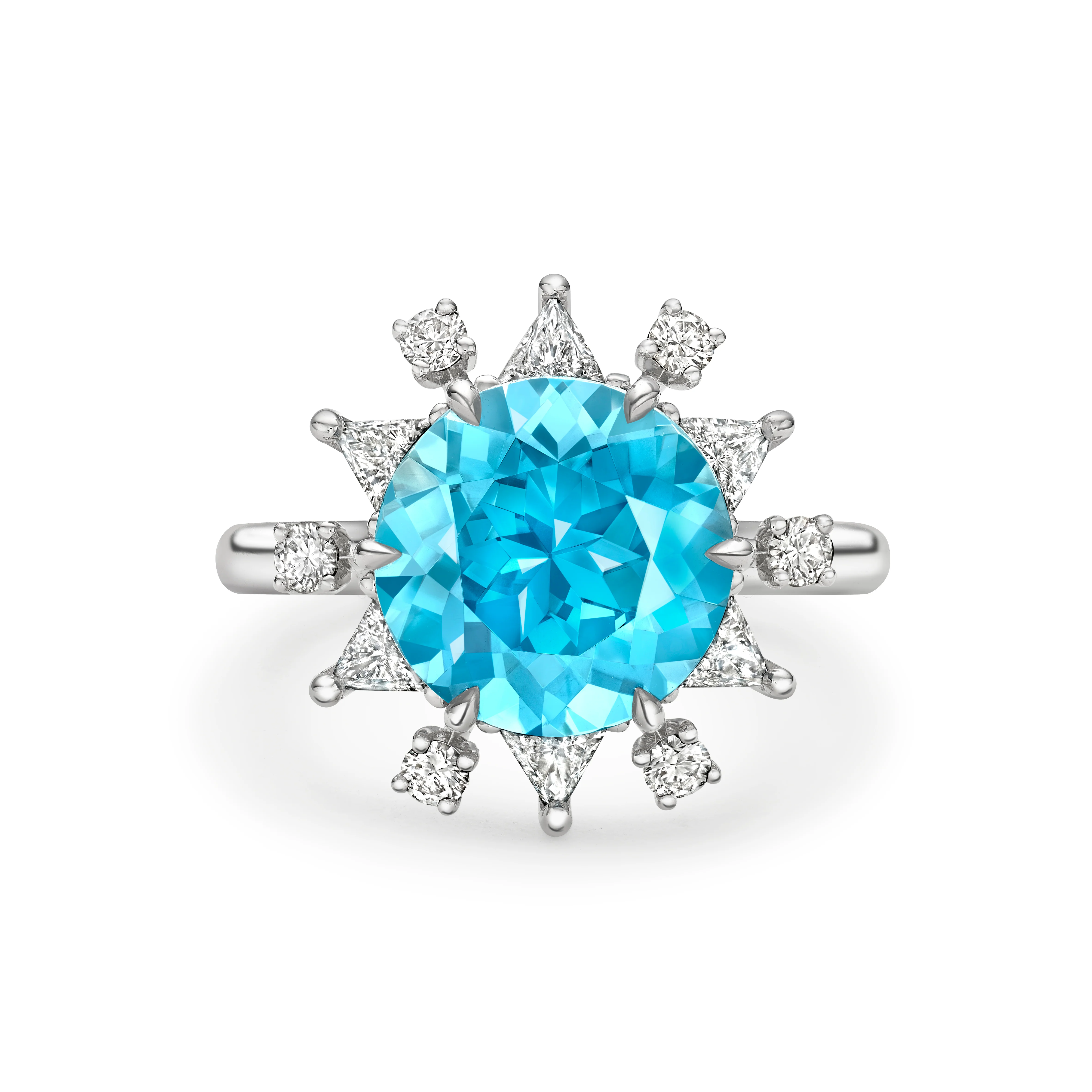 Frosted Grove Zircon and Diamond Ring - Image 2