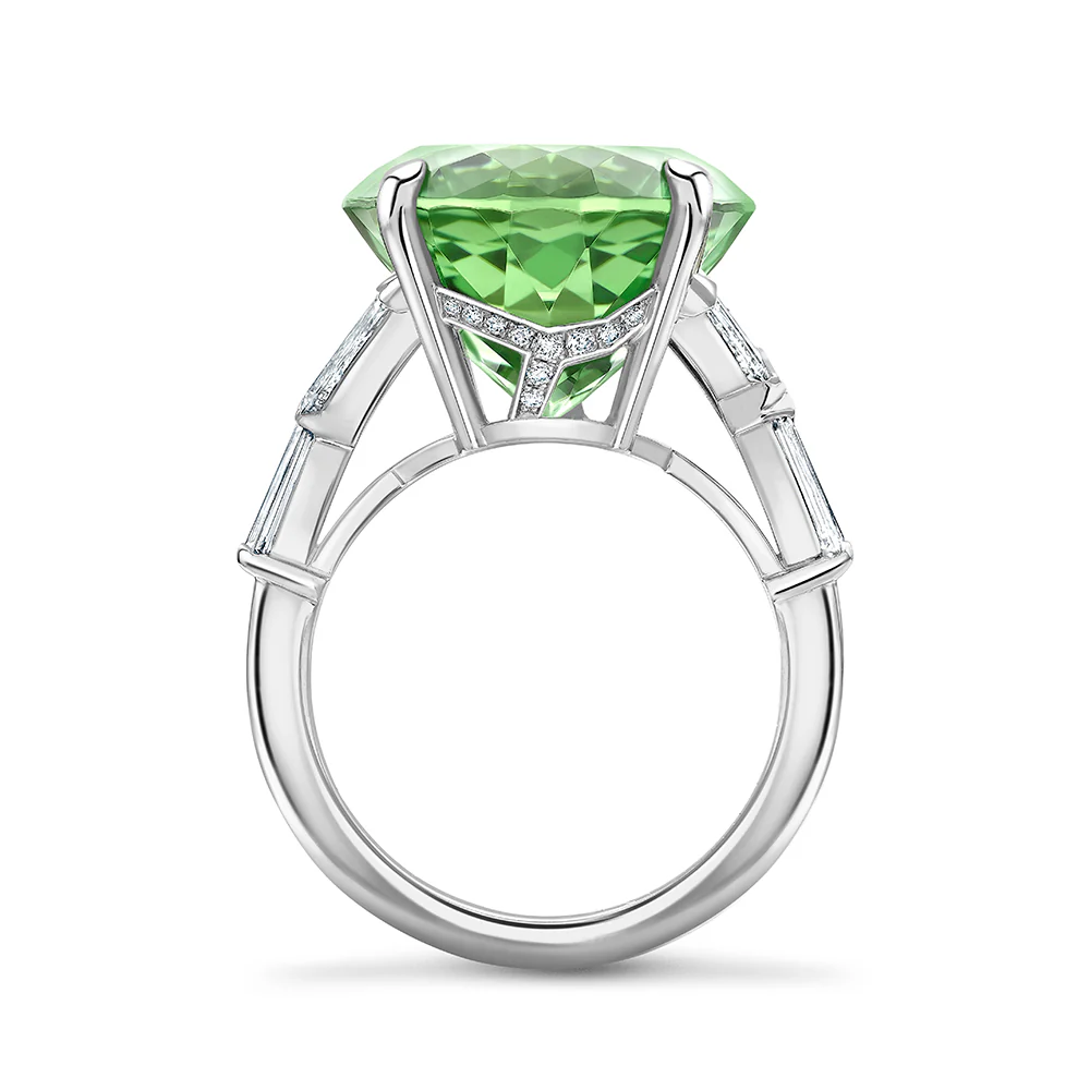 Ancient Trees Green Tourmaline Ring - Image 3