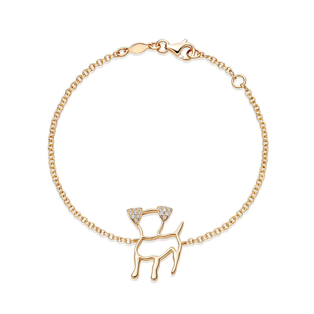 Kiki McDonough Memories Jack Russell Dog Bracelet