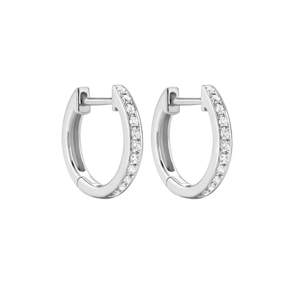 Kiki McDonough Classic Diamond Hoops