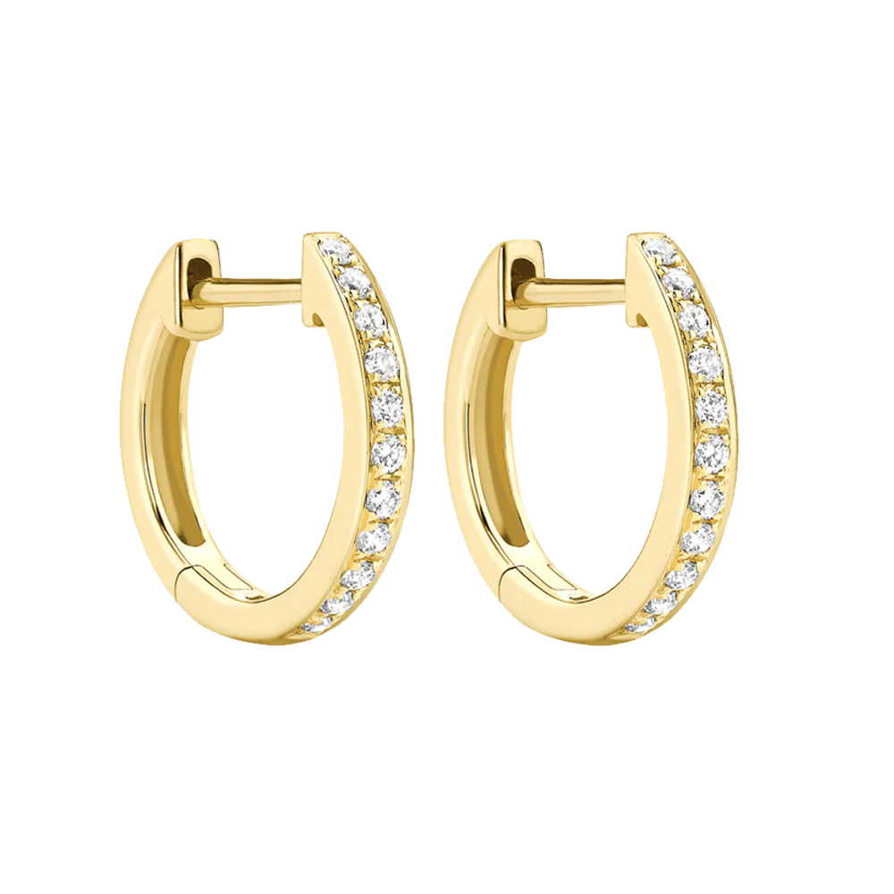 Kiki McDonough Classic Diamond Hoops