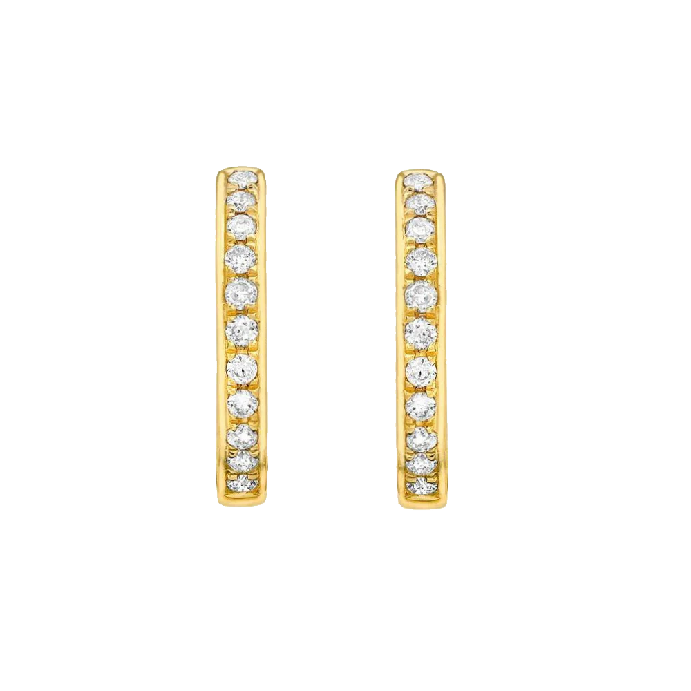 Kiki McDonough Classic Diamond Hoops - Image 2