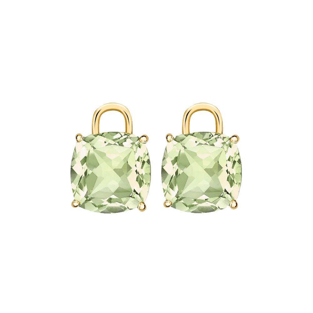 Kiki McDonough Cushion Green Amethyst Detachable Drops - Image 3