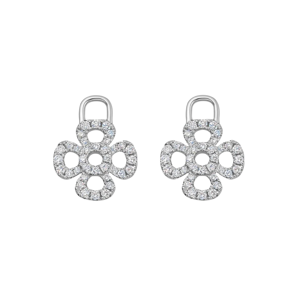 Kiki McDonough Four Petal Diamond Drops