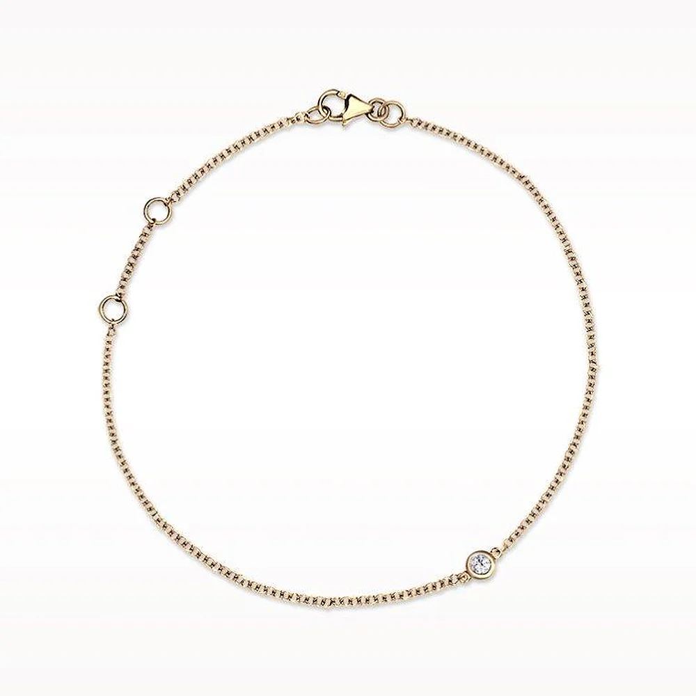 Love Diamonds 0.05ct Diamond Yellow Gold Bracelet