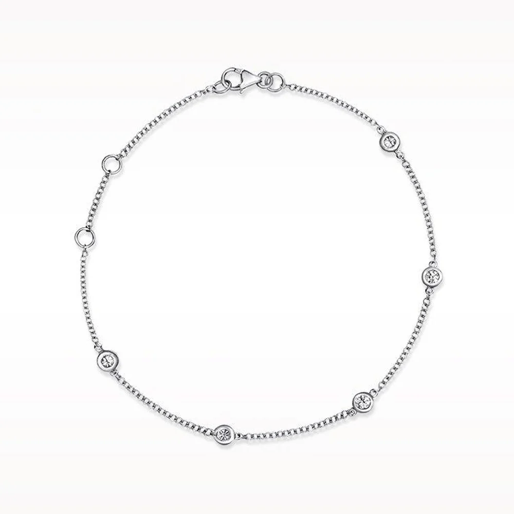 Love Diamonds 0.25ct Diamond White Gold Bracelet