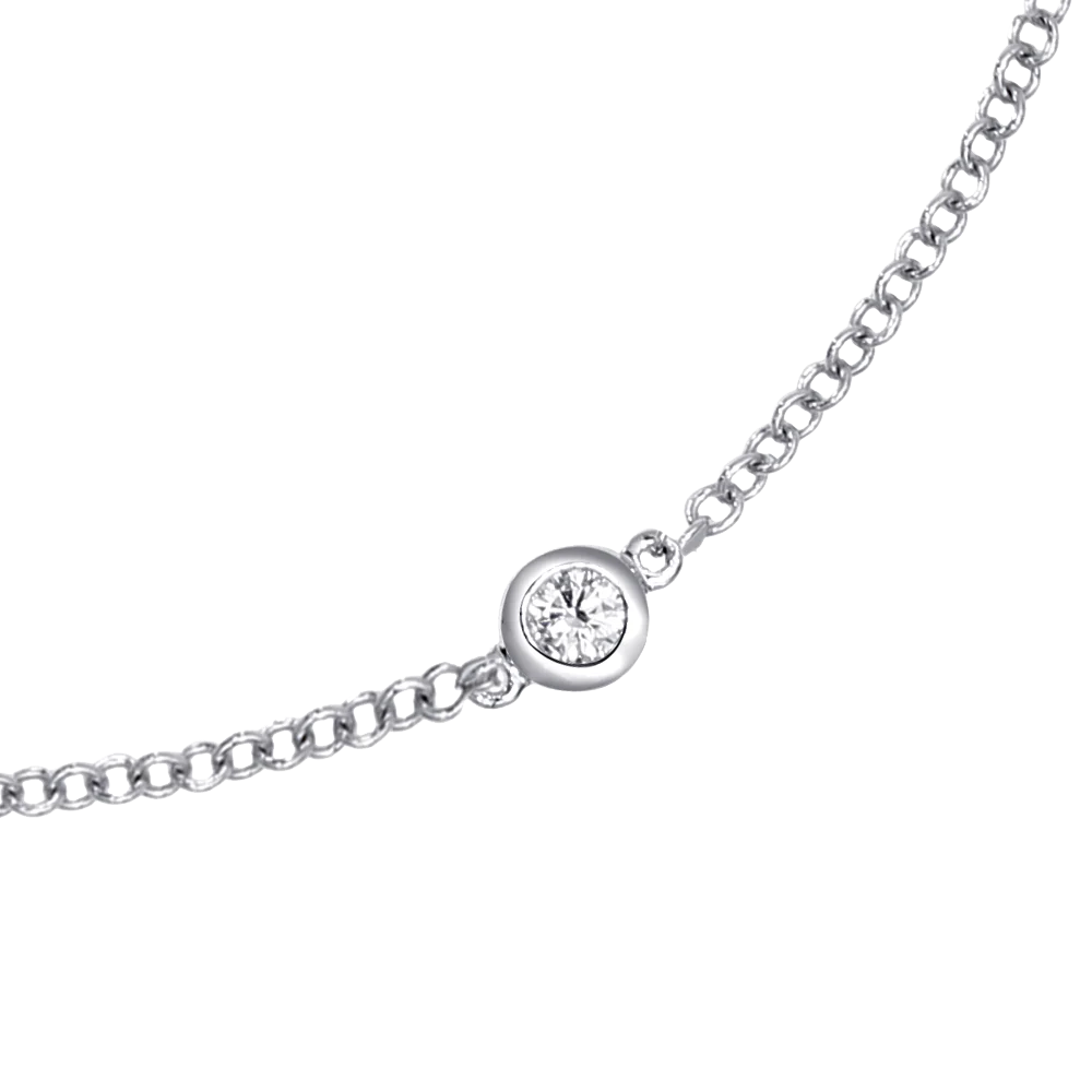 Love Diamonds 0.25ct Diamond White Gold Bracelet - Image 2