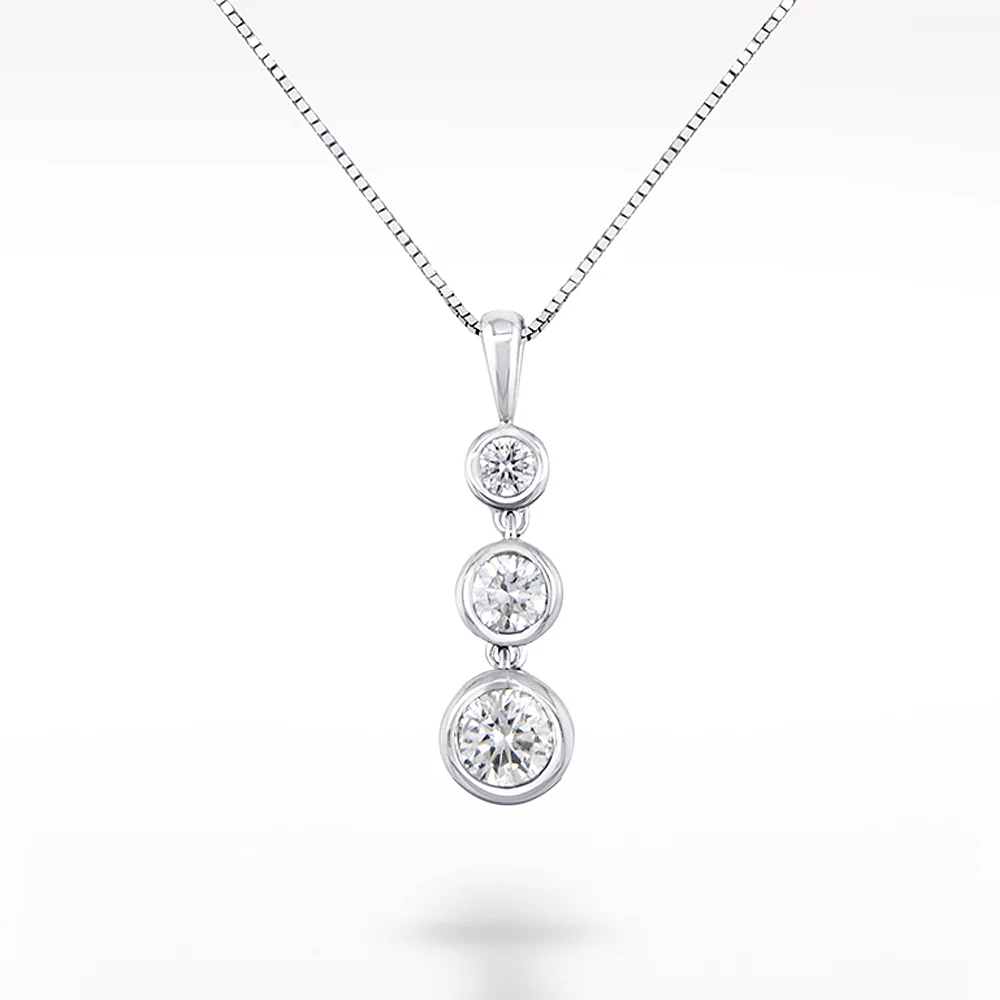 Love Diamonds 0.33ct Diamond White Gold Necklace