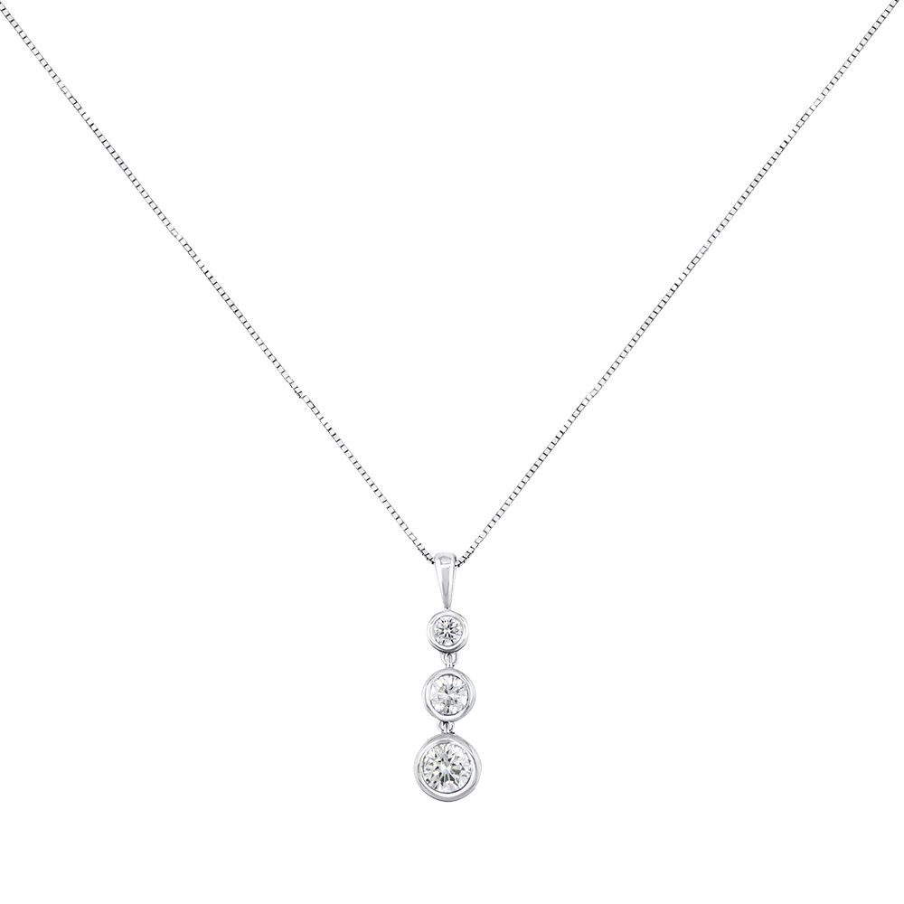 Love Diamonds 0.33ct Diamond White Gold Necklace - Image 2