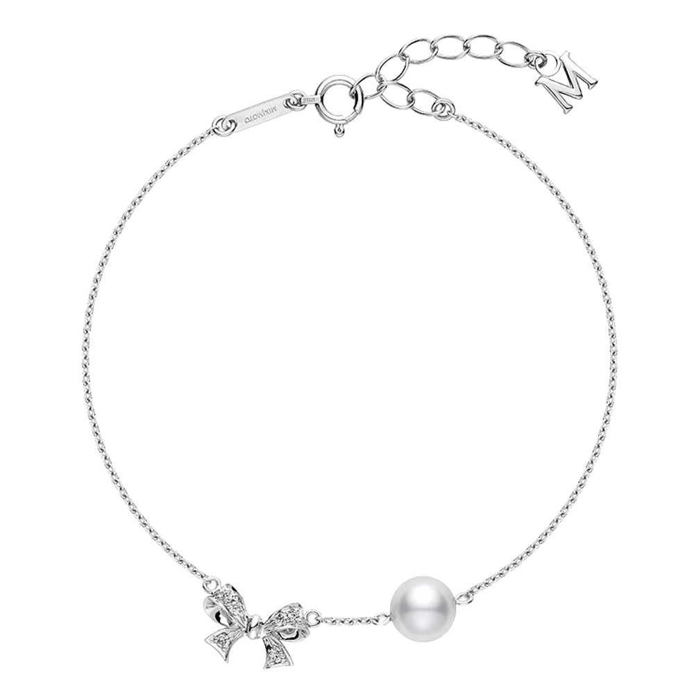 Mikimoto Pearl Bow Bracelet