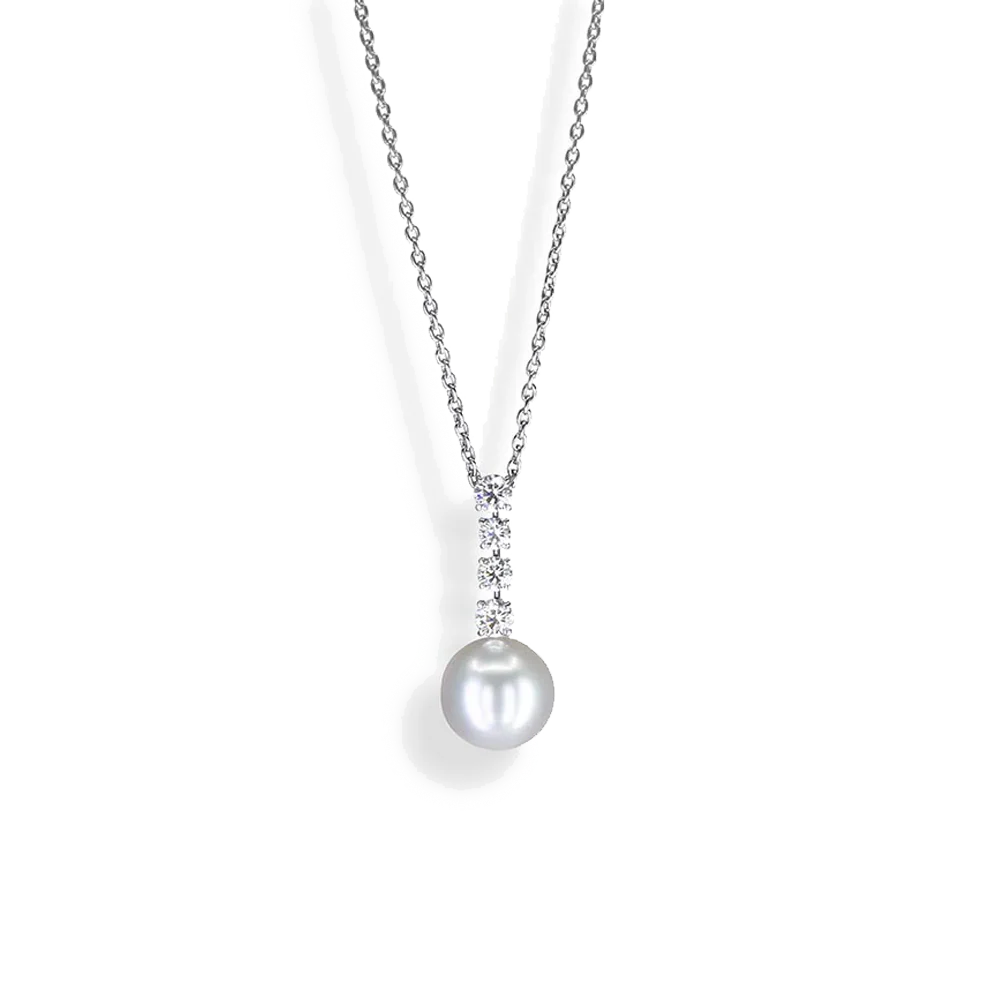 Mikimoto South Sea Pearl and Diamond Necklace