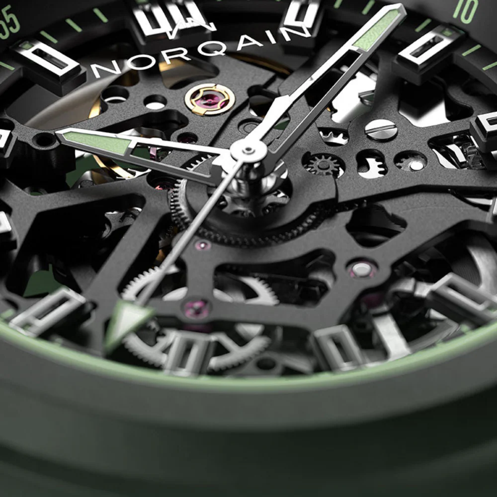 NORQAIN Wild ONE Skeleton 39mm Limited Edition N3001.07Q03.B01.R01 - Image 4