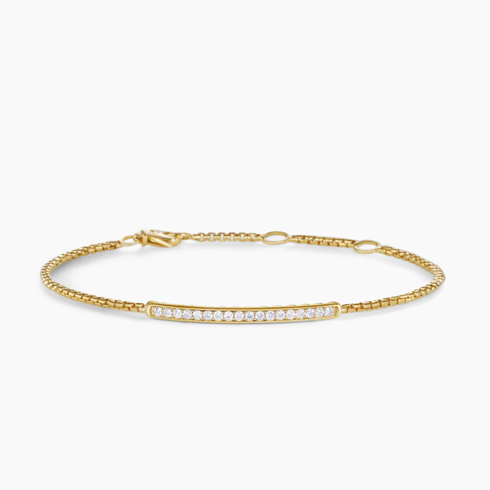 David Yurman Petite Pavé Bar Bracelet
