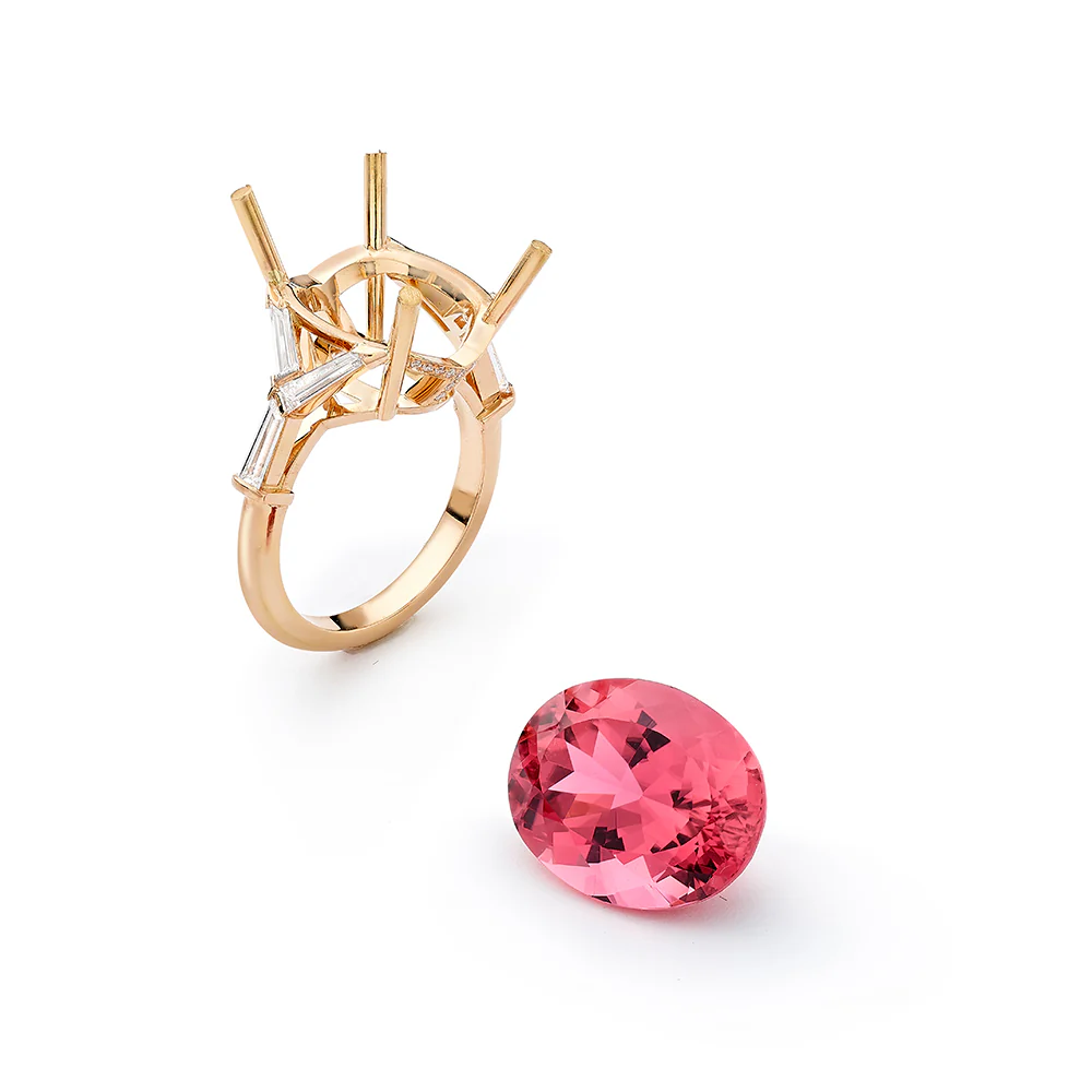Ancient Trees Pink Tourmaline Ring - Image 6