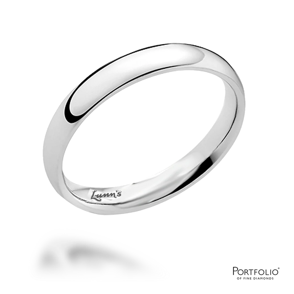 Platinum 3mm Light Court Wedding Ring