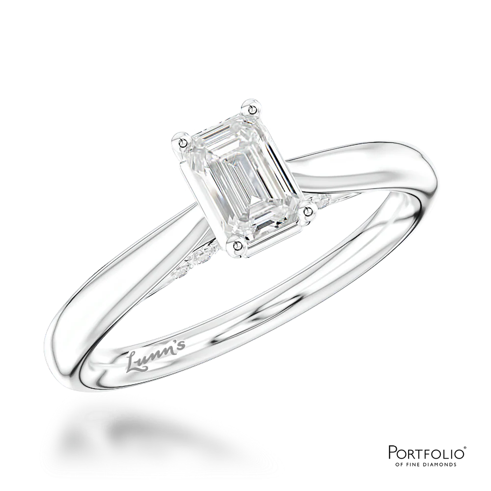 Solitaire 0.50ct F VS1 Diamond Platinum Ring