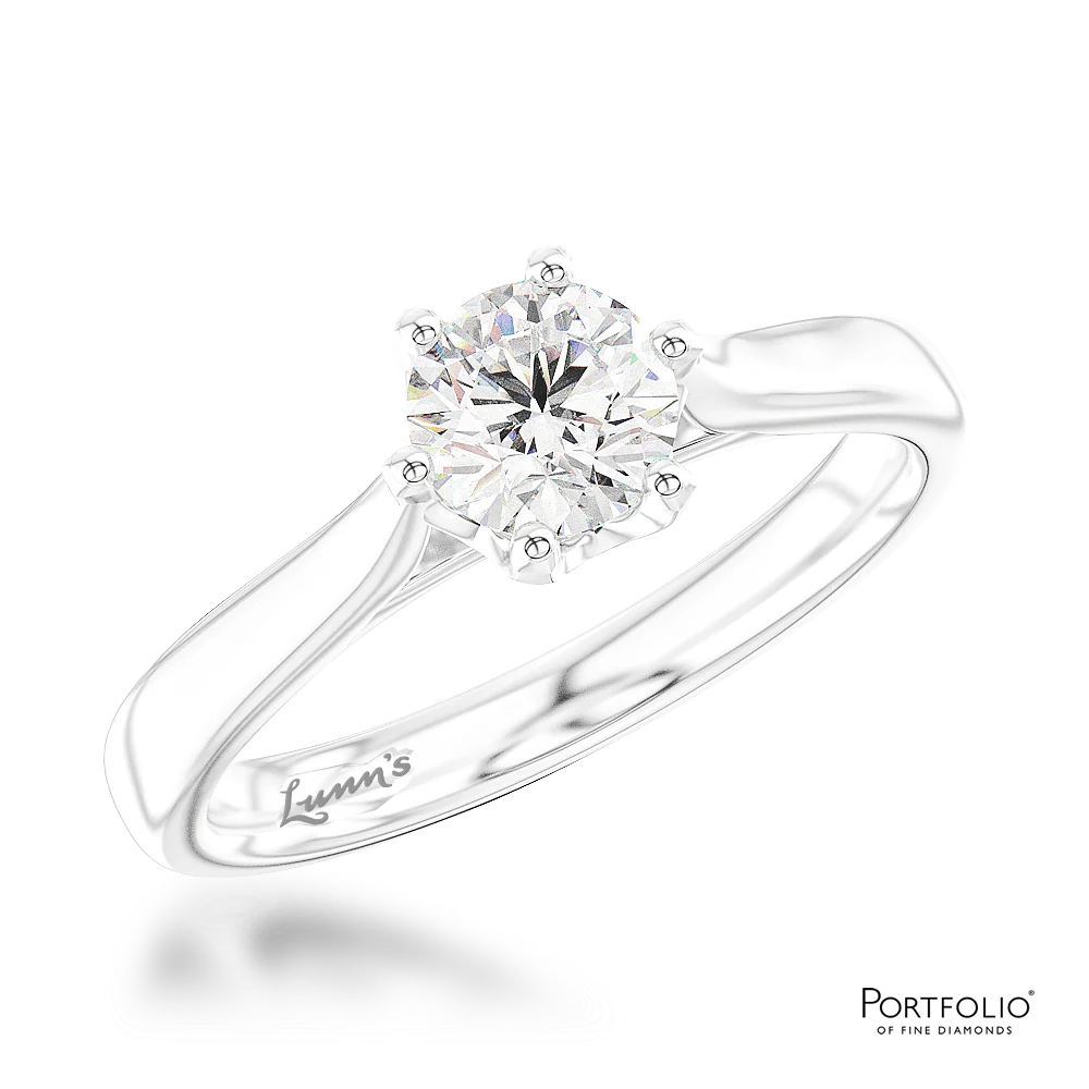 Solitaire 0.50ct G VS2 Diamond Platinum Ring