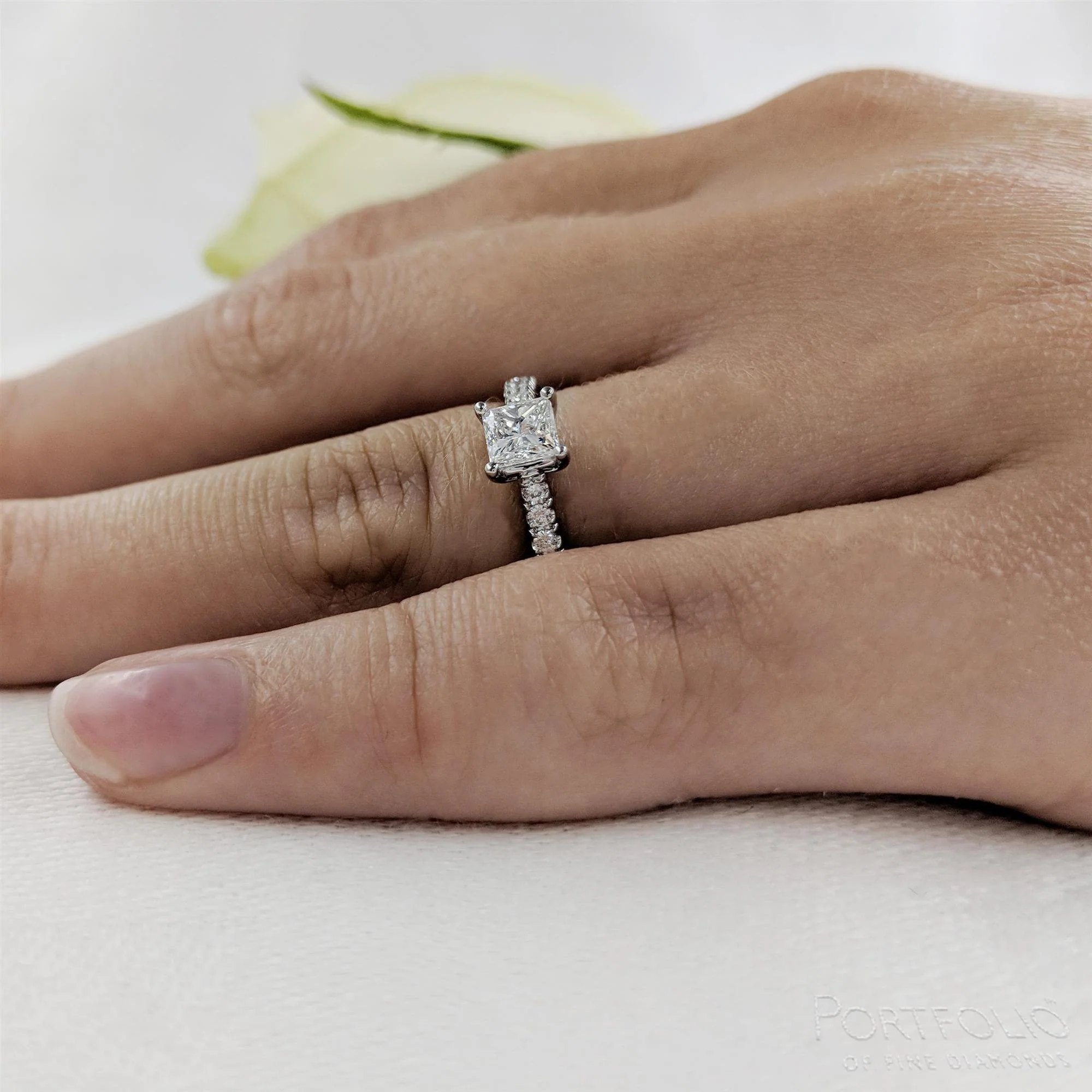 Solitaire 0.50ct G VS2 Diamond Platinum Ring - Image 2