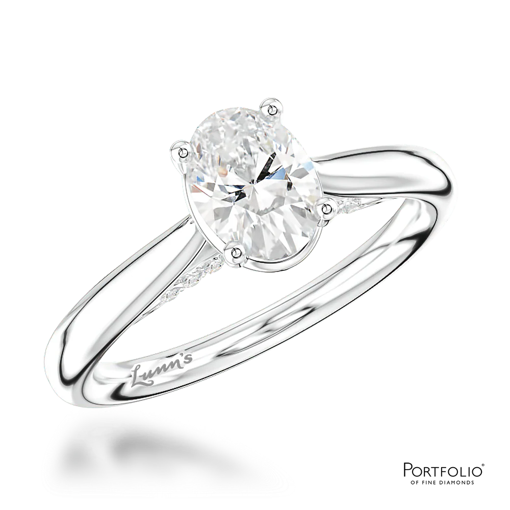Solitaire 0.70ct F VS1 Diamond Platinum Ring