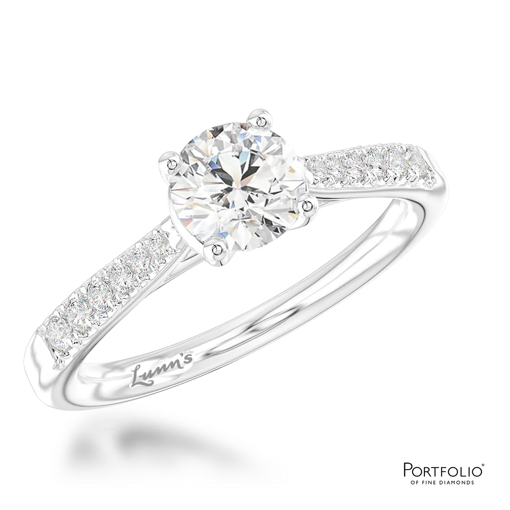 Solitaire 0.70ct G VS2 Diamond Platinum Ring