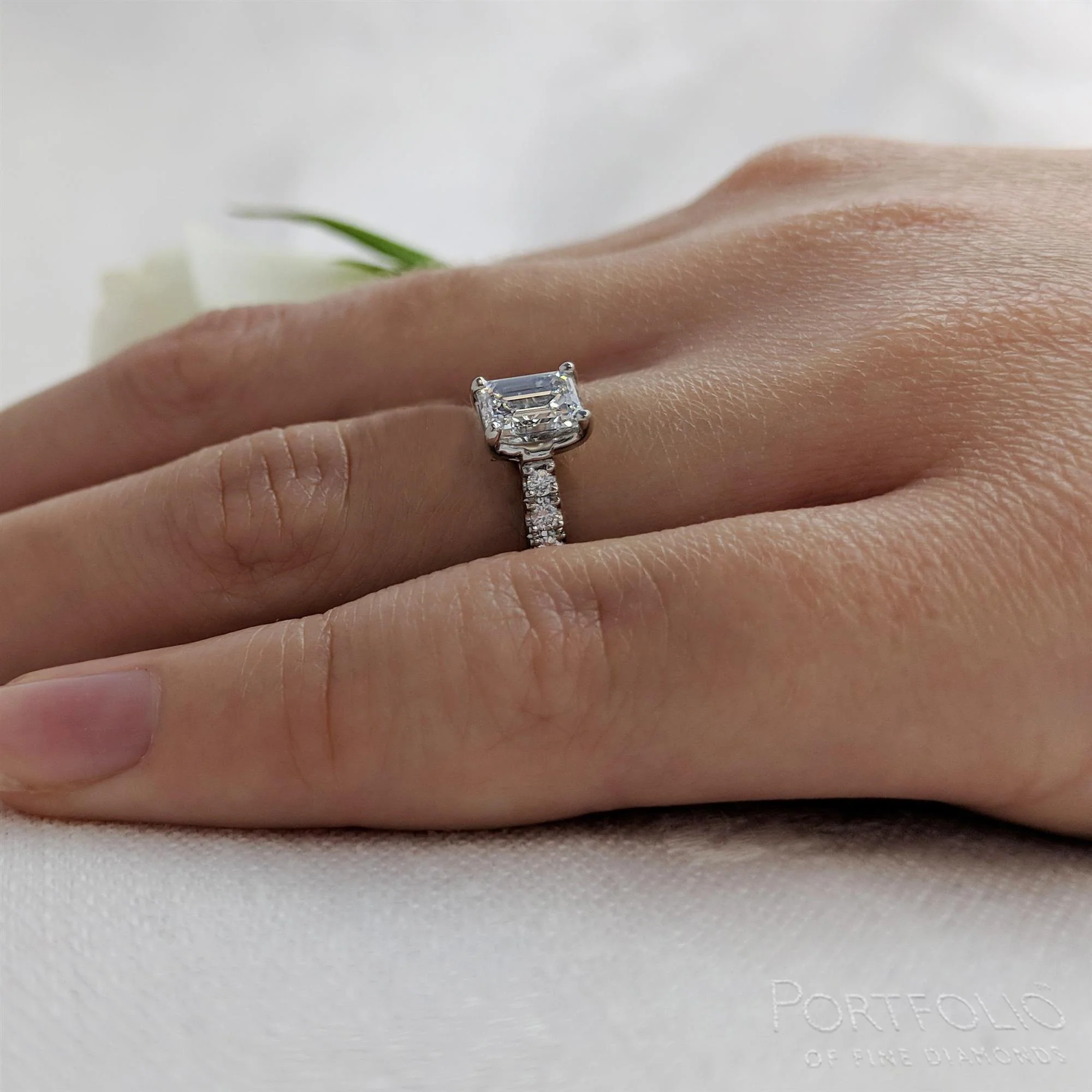 Solitaire 0.80ct G VS1 Diamond Platinum Ring - Image 2